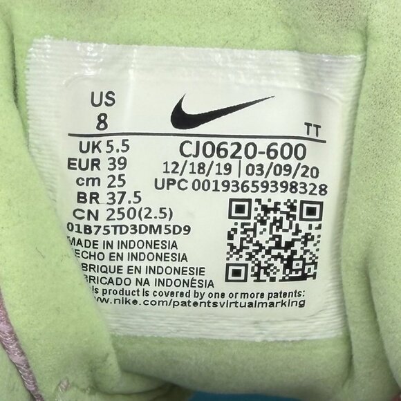 Nike Air Max 270 React SE Running Shoes Light Arctic Pink Women's Size 8 - Picture 7 of 7